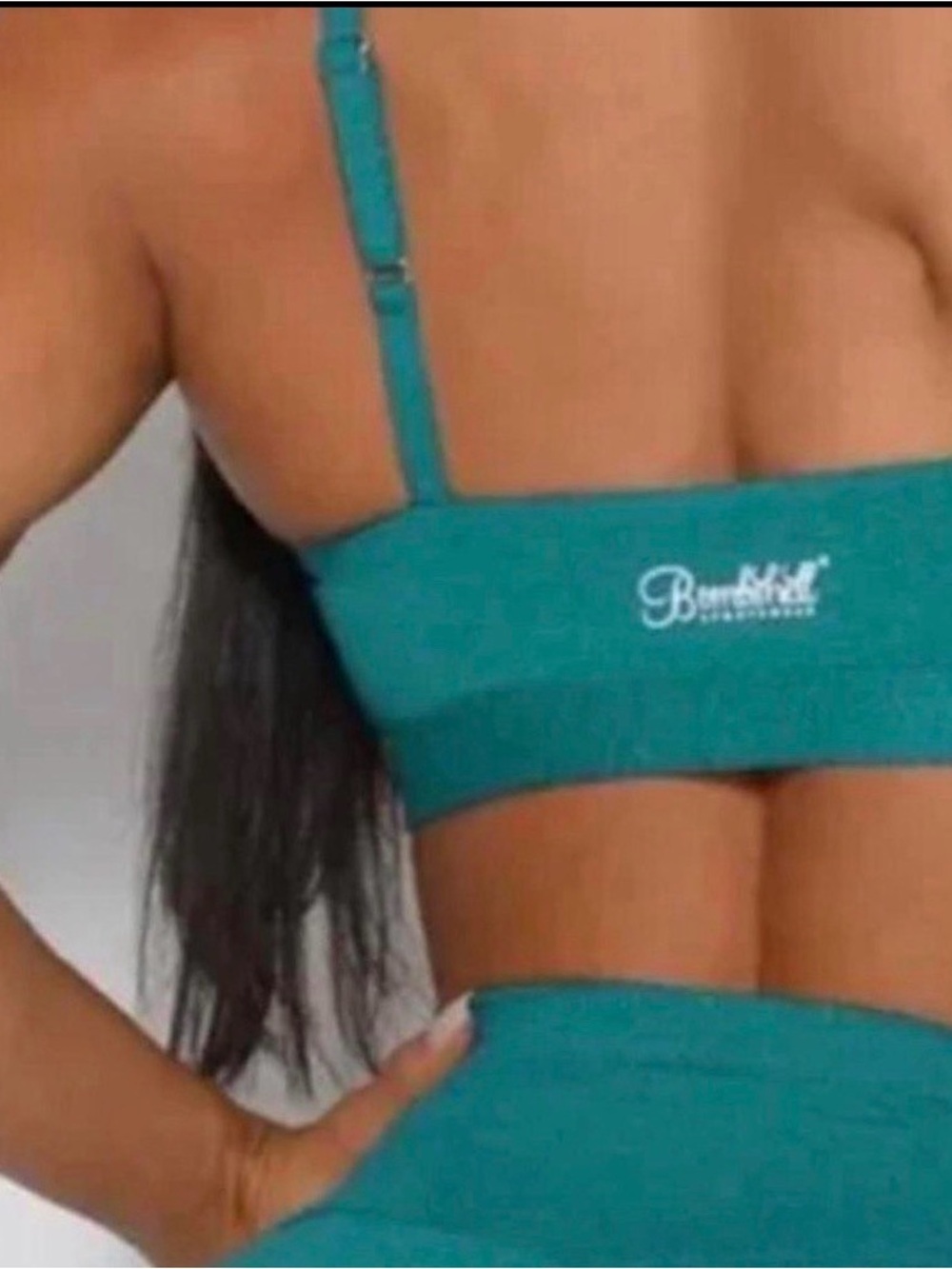 Teal Bombshell Sportwear bra Size S Like new!